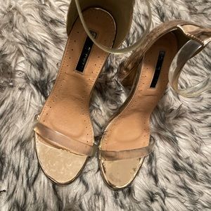 Gold heels